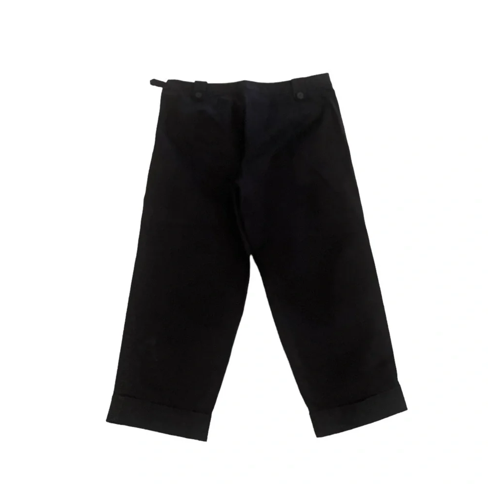 Talbots stretch cotton cropped Capri cuffed pants side zipper size 12p - Picture 2 of 6